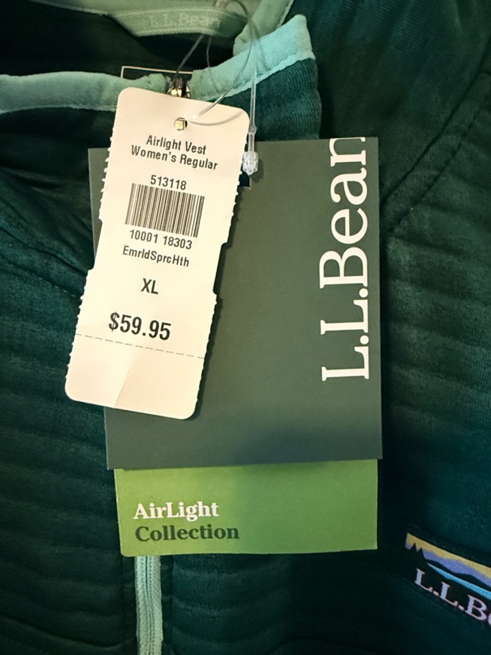 BNWT LL Bean Airlight Vest - Picture 2 of 4